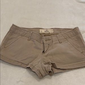 Hollister tan shorts